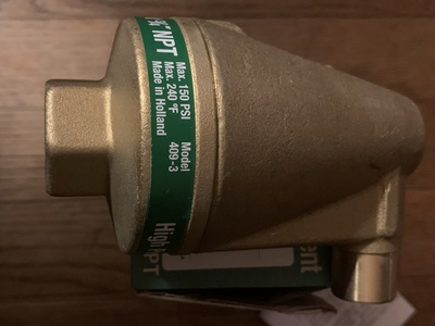 #ad TACO 409 3 High Pressure Air Vent 3 4quot; NPT Female Thread Brand New $600.00