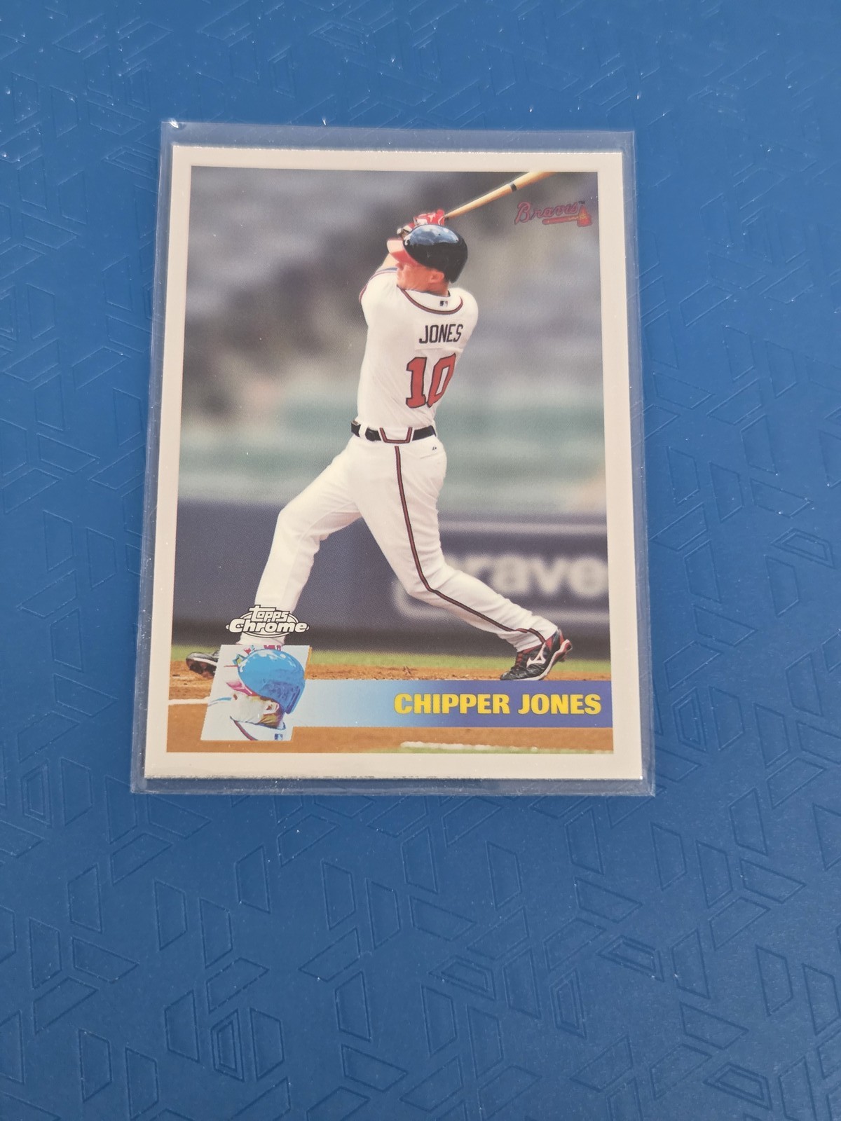 2011 Topps Chrome Vintage Chrome #VC2 Chipper Jones Atlanta BASEBALL Card 4H