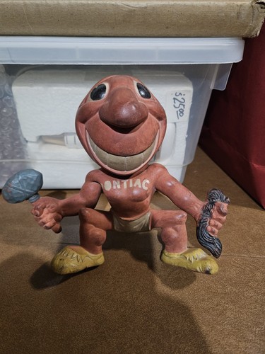 1950s Era Cleveland Indians Mascot Rubber Squeaker toy Rempel Toys Akron Ohio - 第 1/6 張圖片