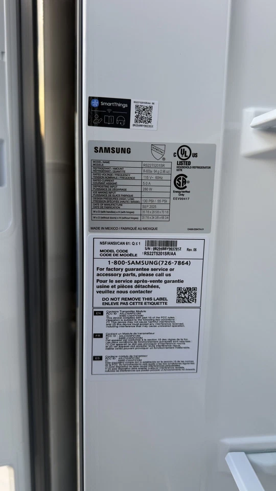 Samsung Side-by-Side Refrigerator – 2025 Model – 3-Month Warranty - Image 4 of 4