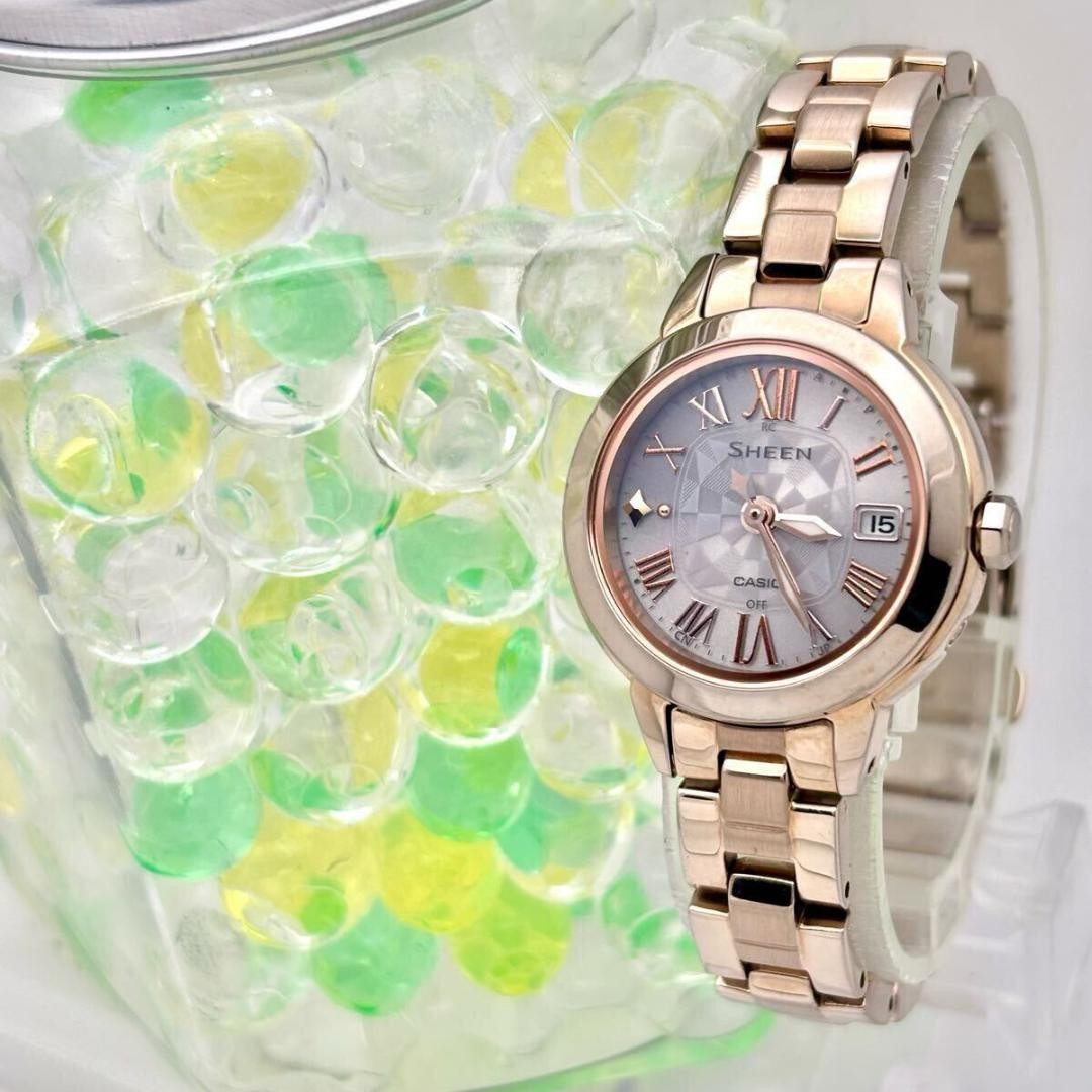 Casio Sheen Solar-Powered Ladies Radio Wave Watch