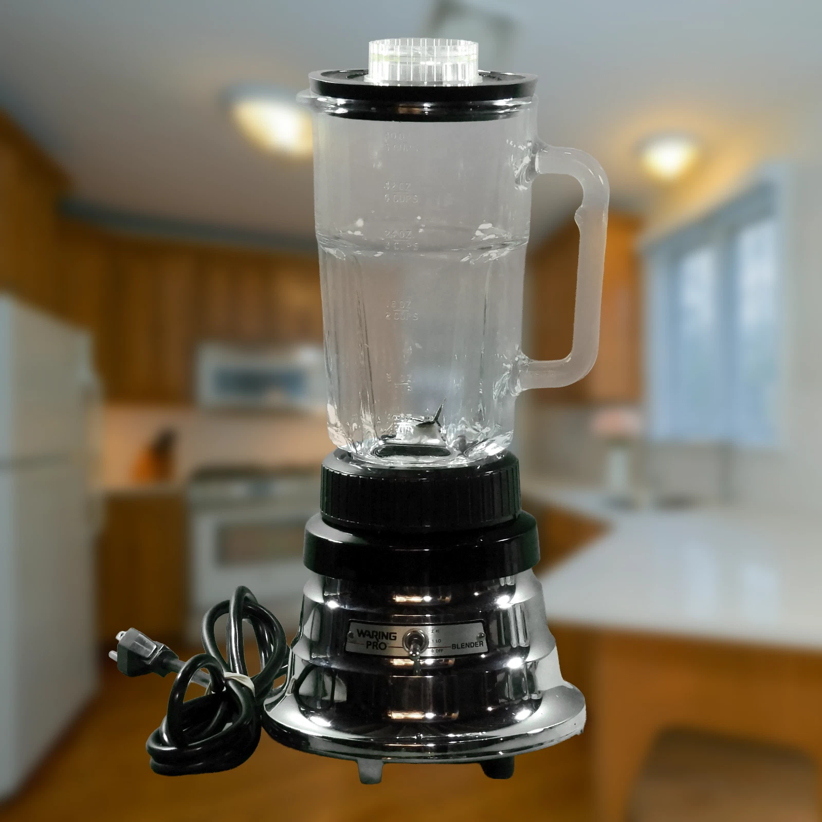 WaringPro Commercial Blender 51BL16 WPB05 Chrome Base 40oz Glass Jar 2-Speed USA