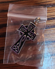 Pet Memorial Cremation Urn Beautiful Cross With Details Pendant New In Package