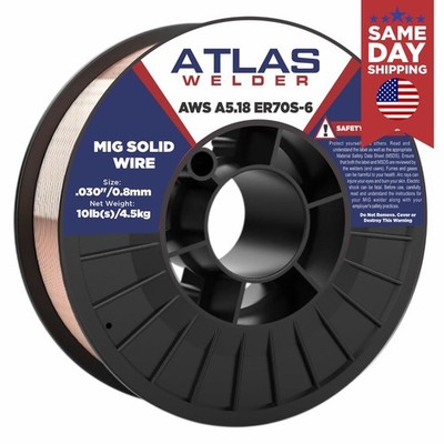 .030 ER70S-6 Mild Steel MIG Welding Wire 10 lb Spool 0.8mm Mild Steel Solid