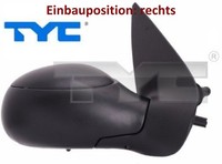 TYC 326-0013 AußEnspiegel Rechts Spiegel AußEn FüR Peugeot