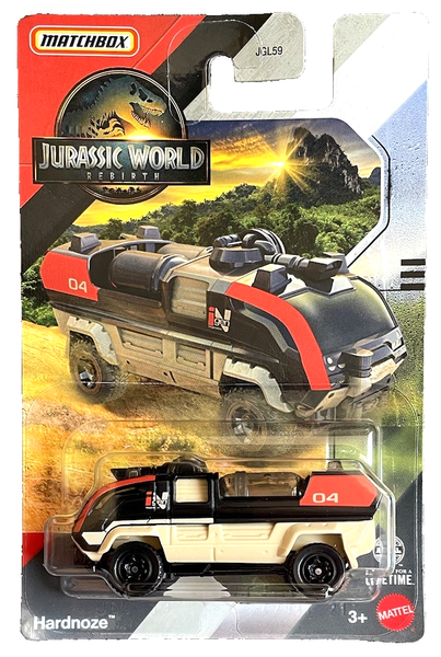 Matchbox Hardnoze Jurassic World Rebirth 2025 1:64 Modellauto Spielzeug Ingen-image