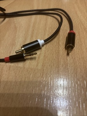 Dual Cinch RCA auf 1x 3,5mm TRS Klinke, 2 Meter