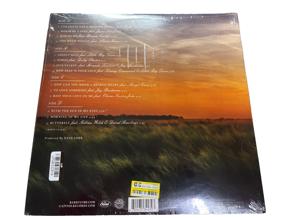 The Gibb Brothers' Songbook Greenfields [LP] Sea Glass Vinyl NEW - Image 2 of 2