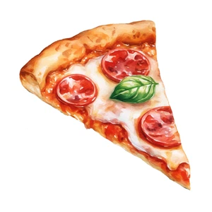 Pizza Self Adhesive Sticker