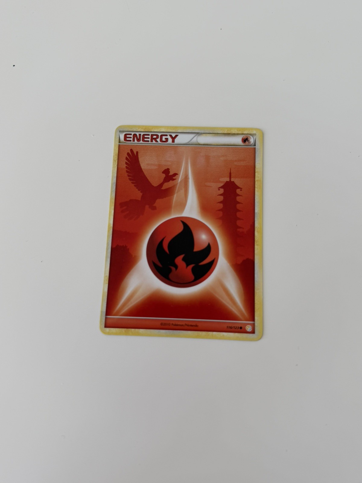 Fire Energy 116/123 Common Pokemon Card TCG 2010 HGSS HeartGold SoulSilver LP