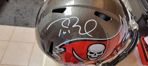 Tom Brady Tampa Bay Full Size Replica Signed Helmet Fanatics COA