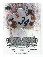 2011 Upper Deck College Football Legends Bowl Game Heroes Bo Jackson #BGH-BJ