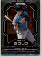 2023 Panini Prizm Curtis Mead Pot of Gold #PG2 Tampa Bay Rays