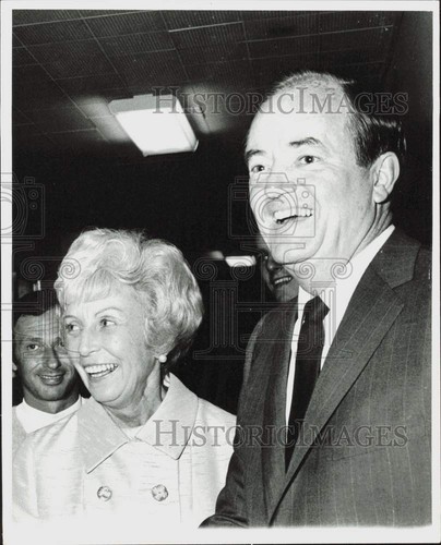1968 Pressefoto Hubert Humphrey mit seiner Frau - afa75089