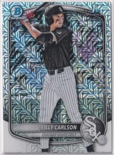 Billy Carlson 2025 Bowman Chrome Silver Mojo Refractor 1st Bowman BDC-10
