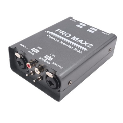 2-Wege-Audio-Isolator, Audio-Stromrauschunterdrücker, XLR 6.5, -Isolat7553