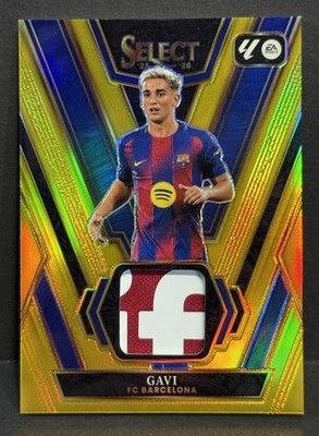 2025-26 Panini Select La Liga Barcelona Gavi 2-Color Patch Gold