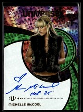 2025 Topps WWE Universe #UNA-MCC Michelle McCool Green Auto /99