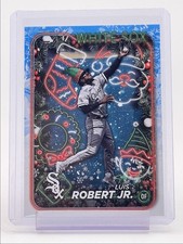 LUIS ROBERT JR. 2024 TOPPS HOLIDAY SANTA HAT SP WHITE SOX #H154 Q3478
