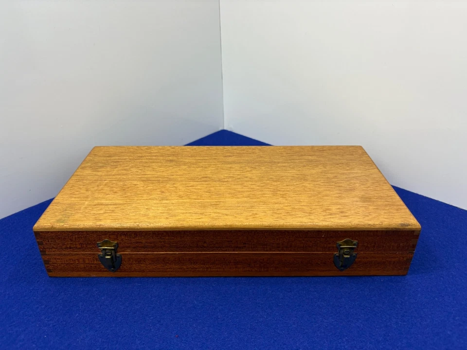 Estuche de presentación de madera dura hecho a mano vintage - se adapta al modelo Smith & Wesson 29 83/8′′ Foto 4 de 4