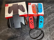 NINTENDO Switch Joy-Con Pair Neon Red/Blue, *plus Comfort Grip & Charging Dock
