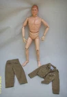 VTG 1960'S HASBRO GI JOE TM 12" ACTION FIGURE RED HAIR WITH SHIRT AND PANTS