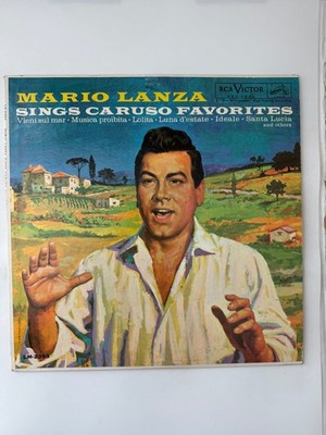 Mario Lanza Sings Caruso Favorites LP RCA Victor Red Seal 1957 Classical 33RPM