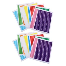 20 Sheets Waterproof Material Label Stickers Coding Labels Color-code