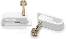 Dual Cable Clips, 50 PCS, Indoor/Outdoor Cord Management, 1/2 Inch Wire Clips fo