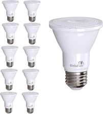 PAR20 Light Bulbs 10 Pack, Dimmable LED Light Bulb 5.5W  75W, Soft White 3000K,