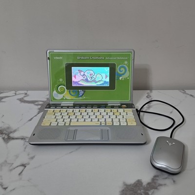 Vtech Brilliant Creations Advanced Notebook Silver Computer Laptop 1992 Vintage