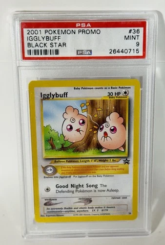 Pokemon Igglybuff Black Star Promo Psa 9 #36