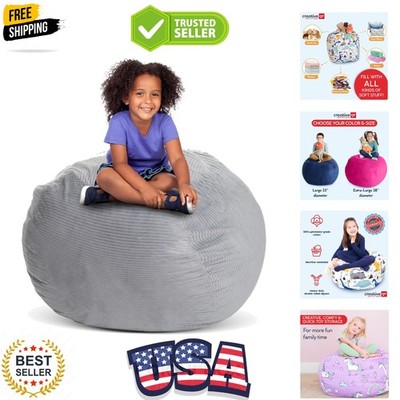 Stuff  n Sit Large 33   Bean Bag Storage Cover for Stuffed Animals & Toys, Gi...