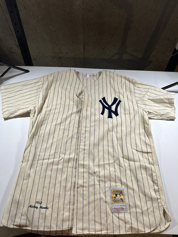 Camiseta deportiva Mitchell & Ness New York Yankees Mickey Mantle 100 % auténtica talla 52 XXL Foto 2 de 4