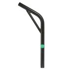 Black OLD SCHOOL BMX SEAT CROMO POST LAY BACK with support POST PILLAR  25.4mm