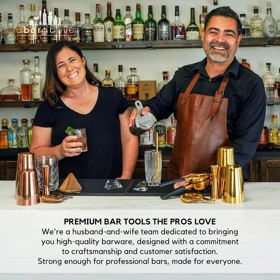 Kit de coctelera duradera de acero inoxidable de 18 oz - Perfecto para uso en el hogar y el bar Foto 4 de 4