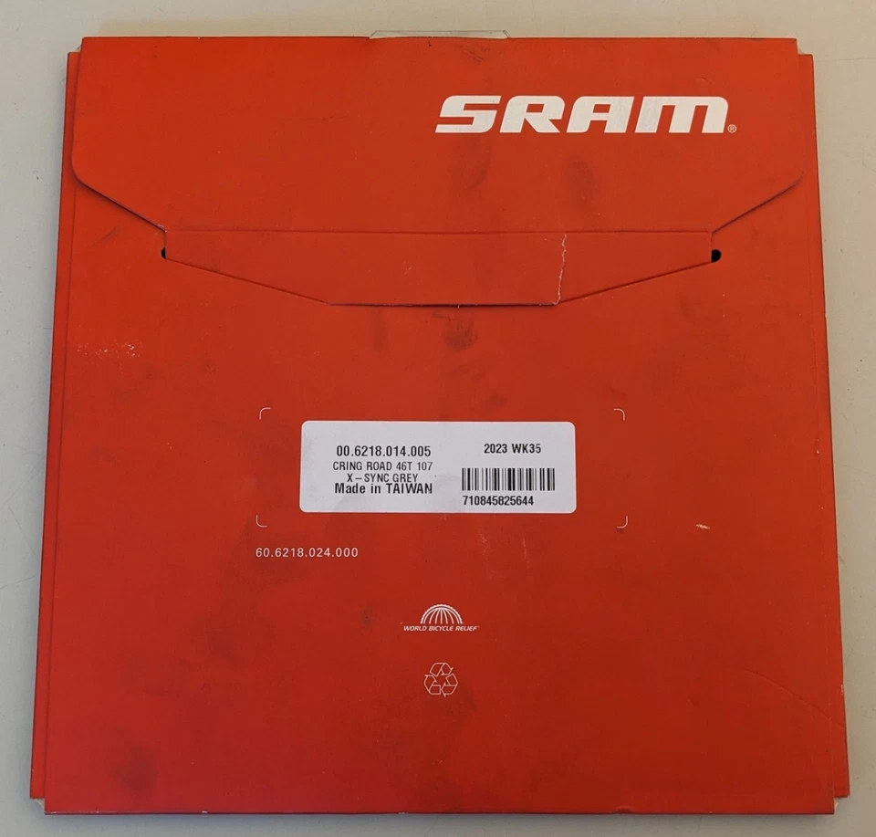 SRAM X-SYNC Outer Chainring - 46T, 107 BCD, 4-Bolt - 1x12-Speed, Polar Gray - Image 3 of 4