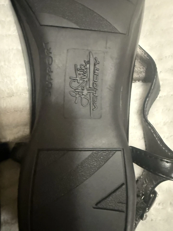 Sandalias Life Stride Velocity con espuma viscoelástica flexibles cómodas negras 10 M ¡Nuevas! Foto 4 de 4