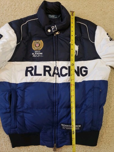Vintage Ralph Lauren Polo P1 RL Racing Down Jacket 2011 Technical Crew XL - Picture 19 of 21