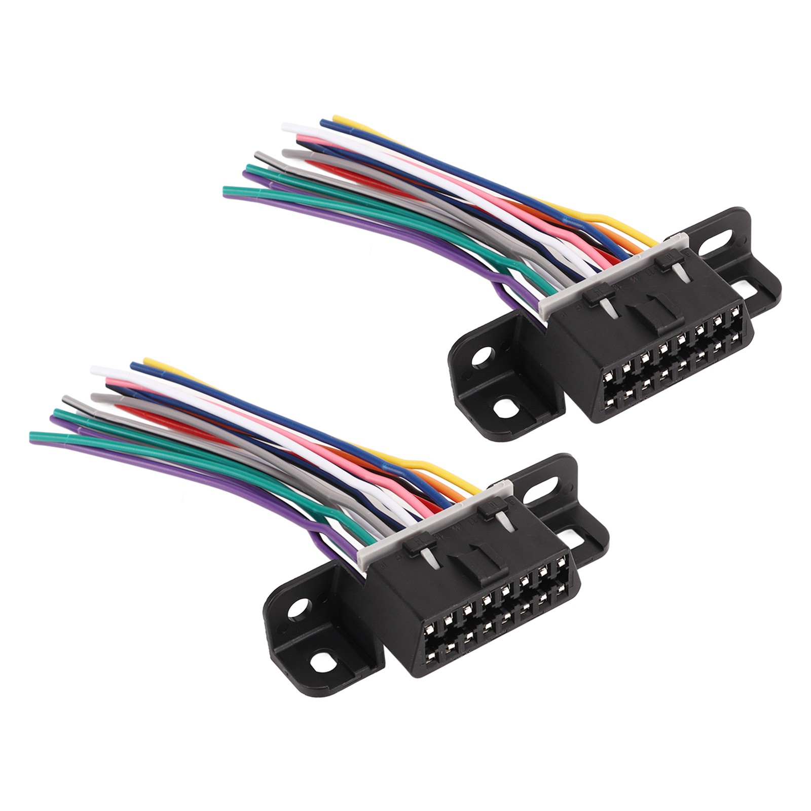 2PCS Diagnostic OBD2 16 PIN Female Connector Harness Car 16 PIN Female Plug