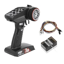 7 Channels RC Transmitter with Receiver Built-in Light Control System and Red
