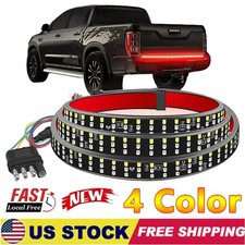 LED Tailgate Light Bar 60" Triple Row 5-Function Strip for Pickup Trailer SUV US