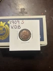1909 S VDB Lincoln Wheat Cent Very Fine Condition! Key Date Cent