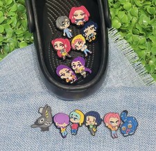 Demon Hunter Idol Charms Set Cute Cartoon Accessories for Crocs Clogs shoes