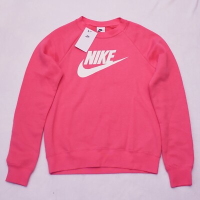 Nike Essential Fleece Crew Sweatshirt Beyond Pink BV4112-894 Women's