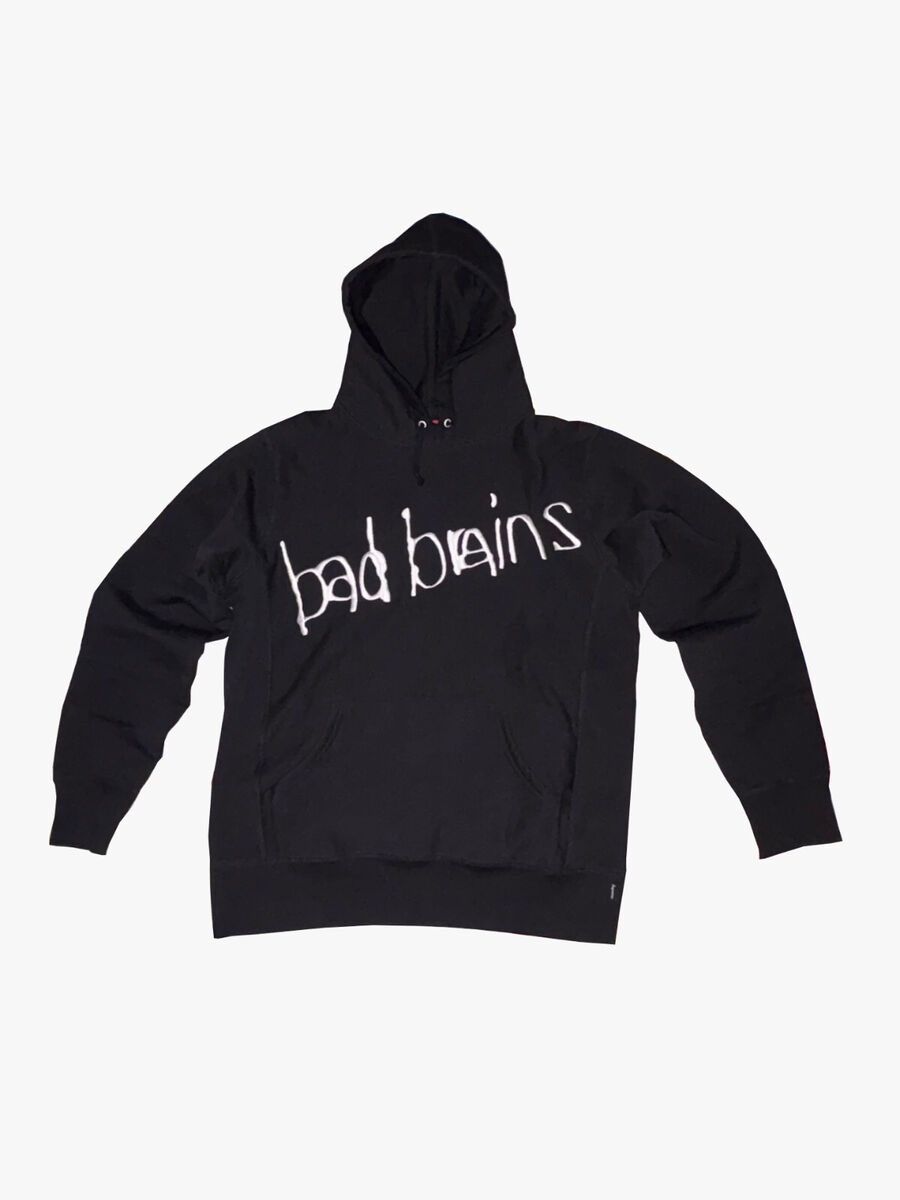 トップス supreme bad brains hooded sweatshirt XL 2008 Supreme X Bad Brains Pullover Sweatshirt Black Medium