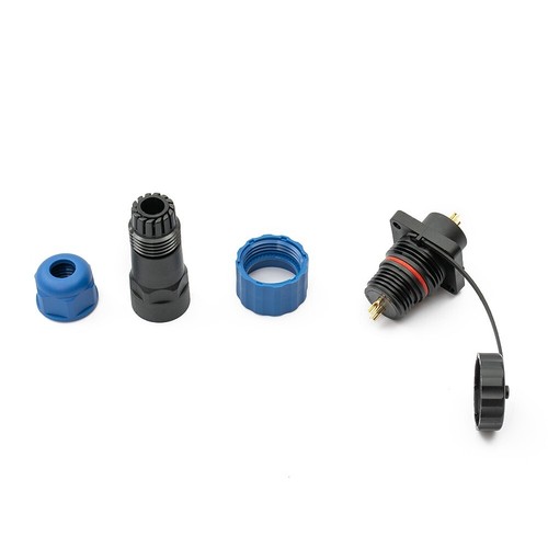 SP16 Square-Panel Mount IP68-Waterproof Plug + Socket Circular Connector 2-9pin - Picture 11 of 54