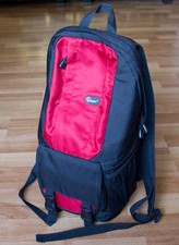 Lowepro Camera Bag Fastpack 100 Red Black Digital DSLR Backpack - FREE SHIPPING