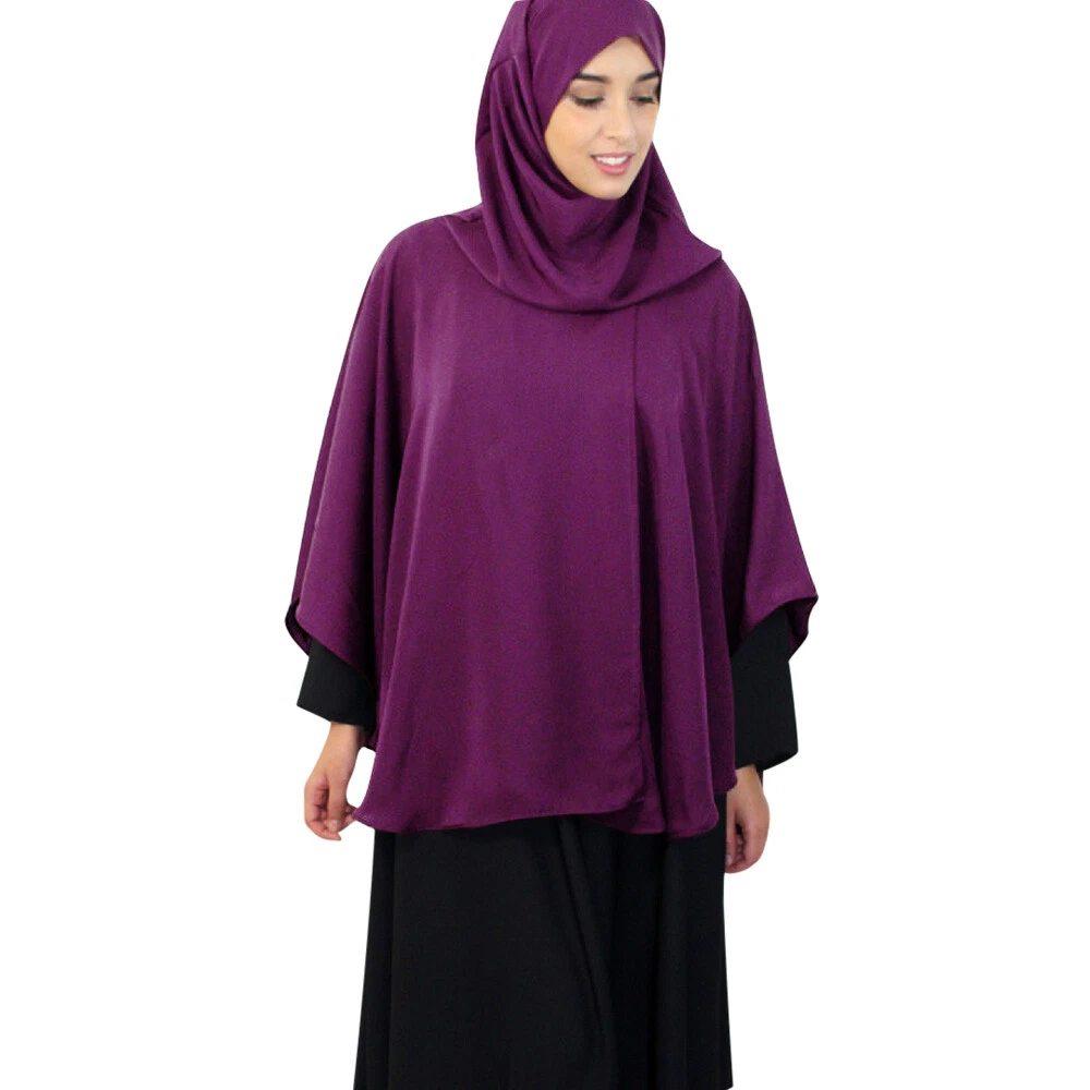 Khimar Caftan Muslim Women Hooded Tops Shawl Niqab Burqa Burka