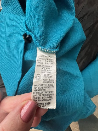Vtg Laurel By Escada Women's Size 40/ Sweater& Pleated Skirt Suit Set. Peacock - Picture 5 of 16